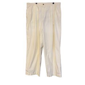 Willis & Geiger Men’s Vintage Cream Cotton Bush Poplin Pants Size 39x30